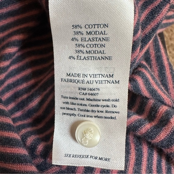 Faherty Men’s Movement Short Sleeve Polo in Spring Storm Stripe Size XL - Picture 10 of 14